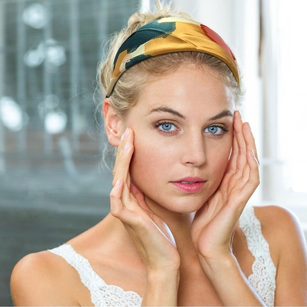 Head Scarf for Women Hair Bandanas Silk Feeling Neckerchief Scarf - Picture 6 of 8